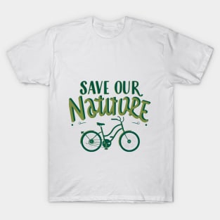 Save our Nature by cycling T-Shirt